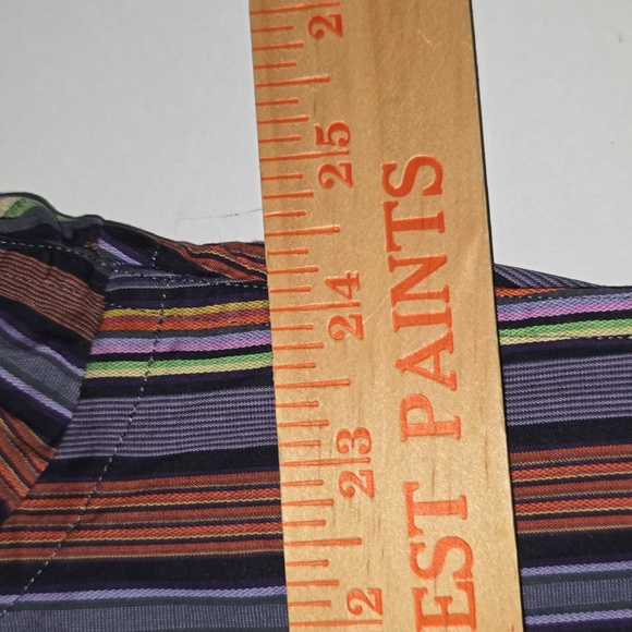 Robert Graham Multicolored Striped Button Down Men’s Shirt Size XL - Picture 10 of 12